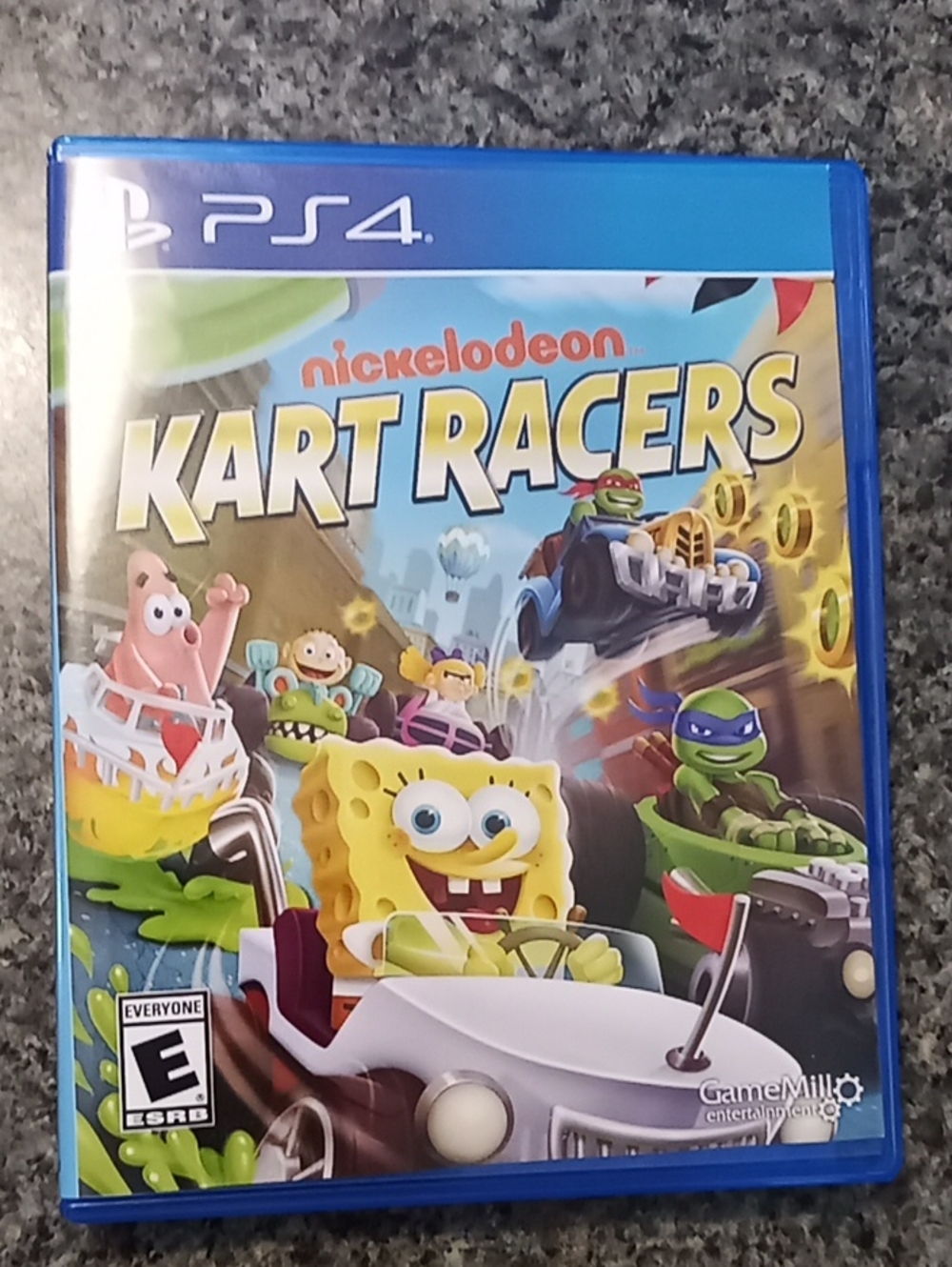 Nickelodeon Kart Racers PS4 - Bright Yellow & Blue Artwork